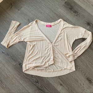 Shasa Slouchy Cream Colored Cardigan